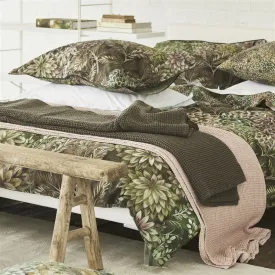 Alba Espresso Cotton Blanket by Designers Guild