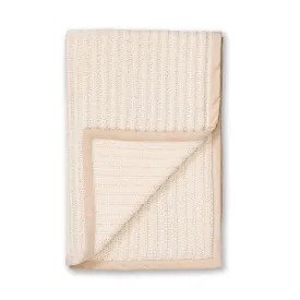 Alicia Adams Alpaca Rib Throw in Ivory