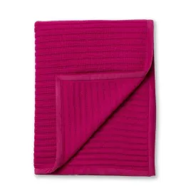 Alicia Adams Alpaca Rib Throw in Shocking Pink