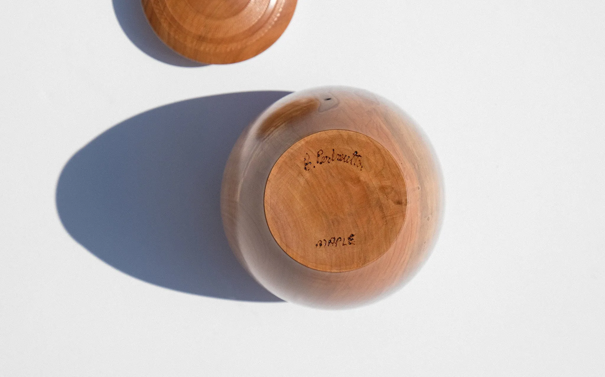 Bruce Perlmutter Hand Lathed Maple Vessel