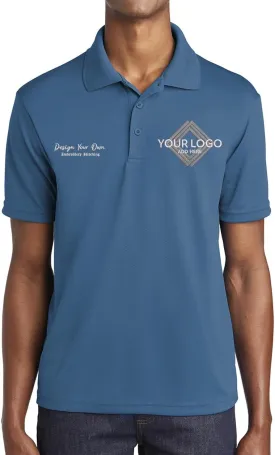 INK STITCH Men St640 Custom Embroidery Personalized Logo Texs Mesh Cool Fit Polo Shirts