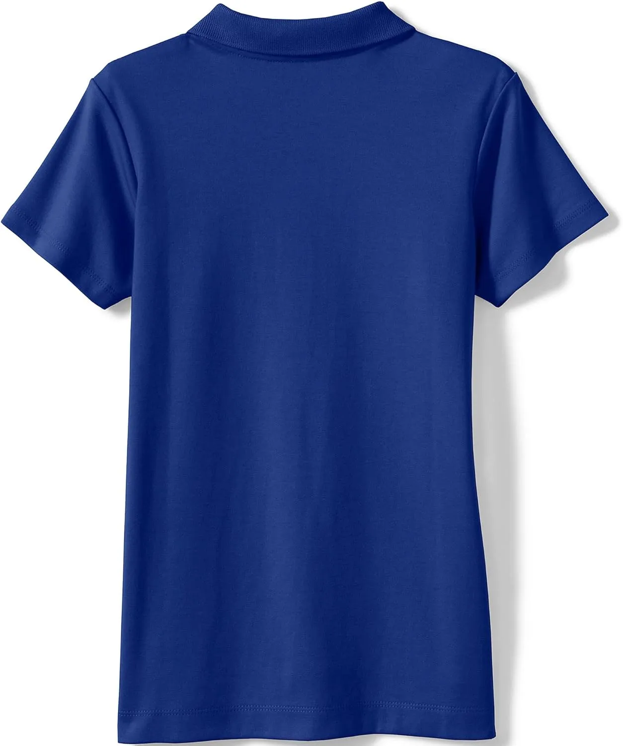 Lands' End School Uniform Girls Short Sleeve Feminine Fit Interlock Polo Shirt