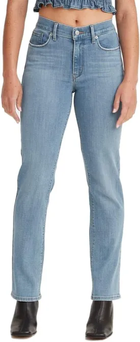 Levi's Women's Classic Straight Jeans (Standard and Plus), (New) Lapis Topic-Medium Indigo, 12 Regular