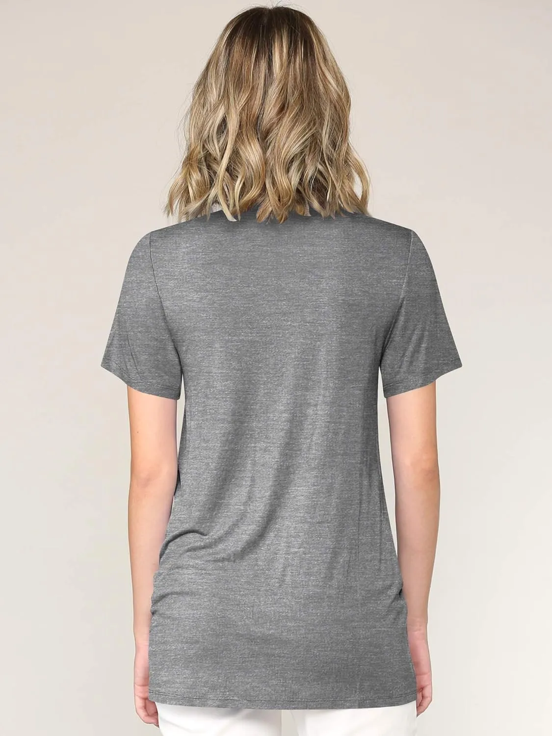 Lock and Love Women's Casual Shirts Twist Knot Tunics Tops