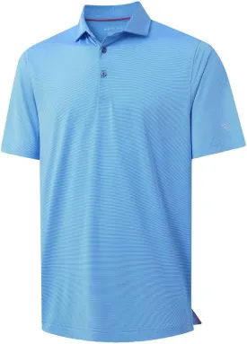 M MAELREG Short and Long Sleeve Polo Shirts for Men Dry Fit Performance Moisture Wicking Sport Pin Striped Mens Golf Shirts
