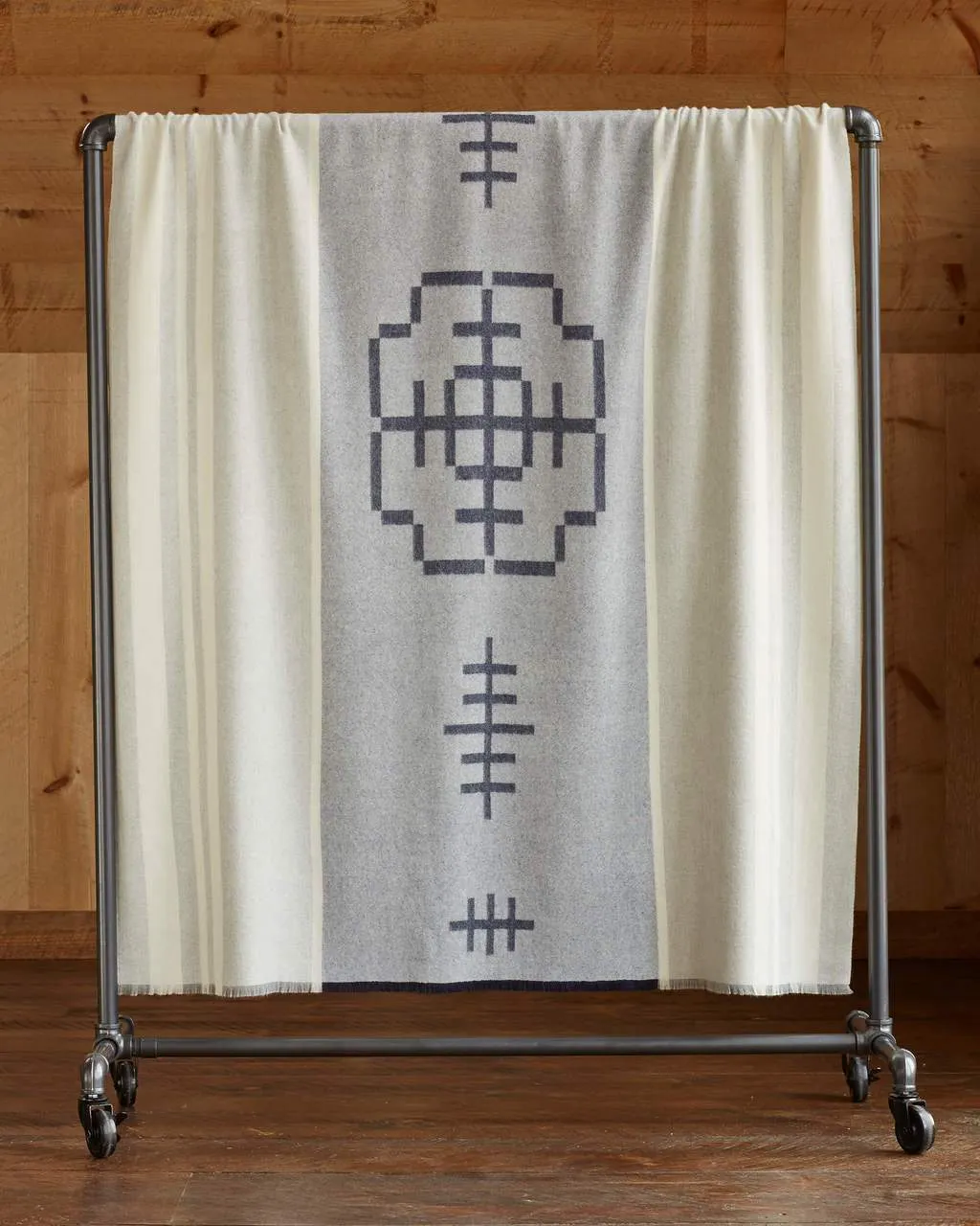 Mazing Throw in Light Grey | Alicia Adams Alpaca