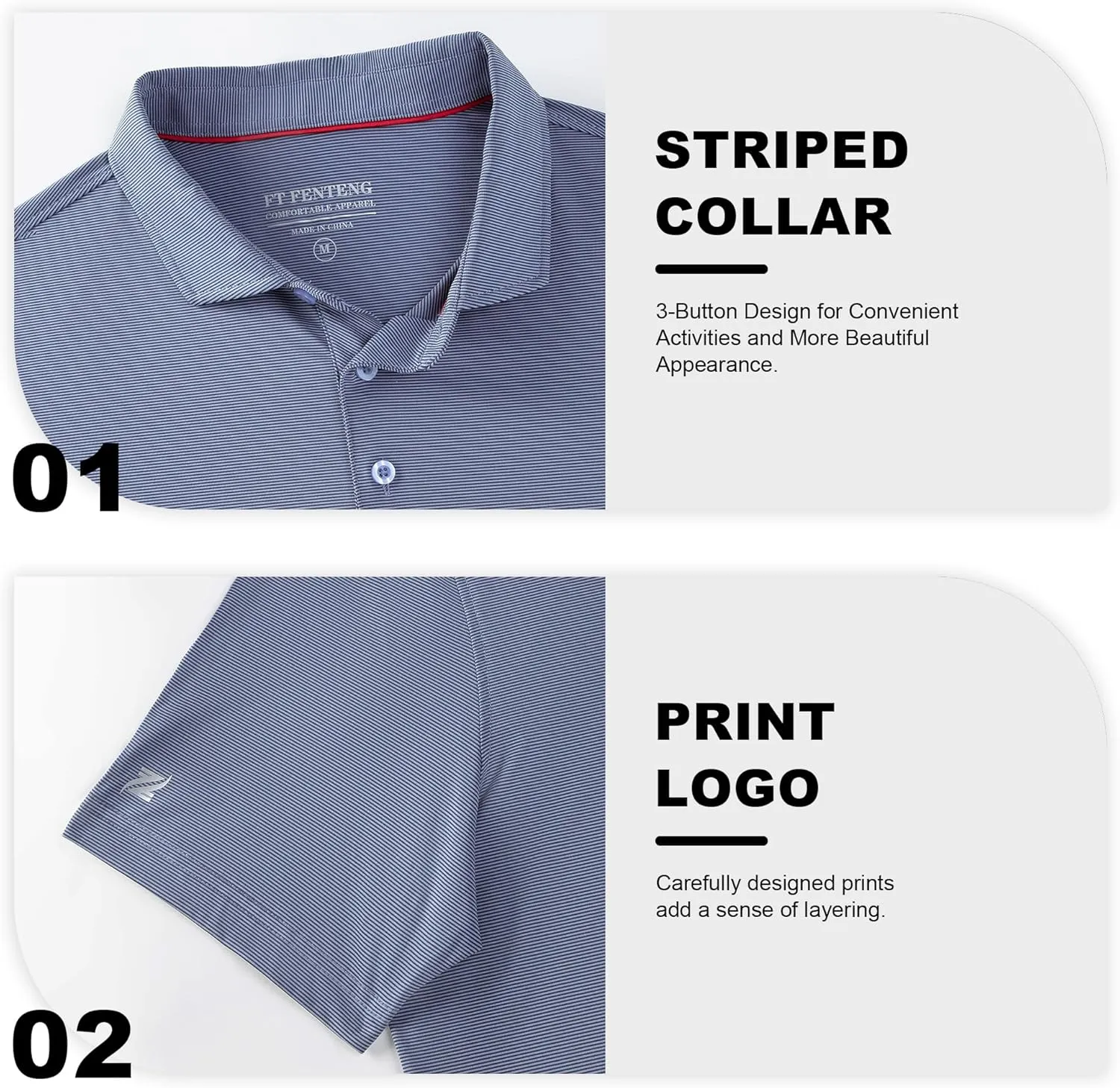 Mens Polo Shirts Short Casual Solid Stylish Dry Fit Performance Designed Collared Golf Polo Shirts for Men