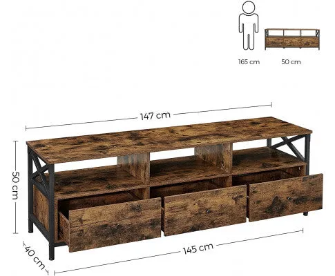 Modern Wooden TV Cabinet Holds TVs