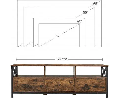 Modern Wooden TV Cabinet Holds TVs