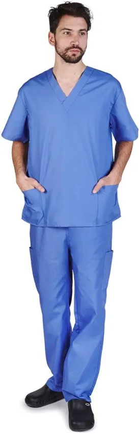 Natural Uniforms Comfortable Fit Men's Workwear Uniform 8 Pocket Top and Pant Set