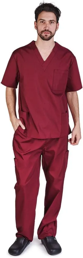 Natural Uniforms Comfortable Fit Men's Workwear Uniform 8 Pocket Top and Pant Set