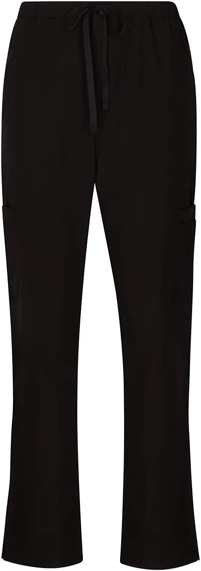 Natural Uniforms Women's Cool Stretch V-Neck Top and Cargo Pant Scrub Set with Regular and Petite Sizes