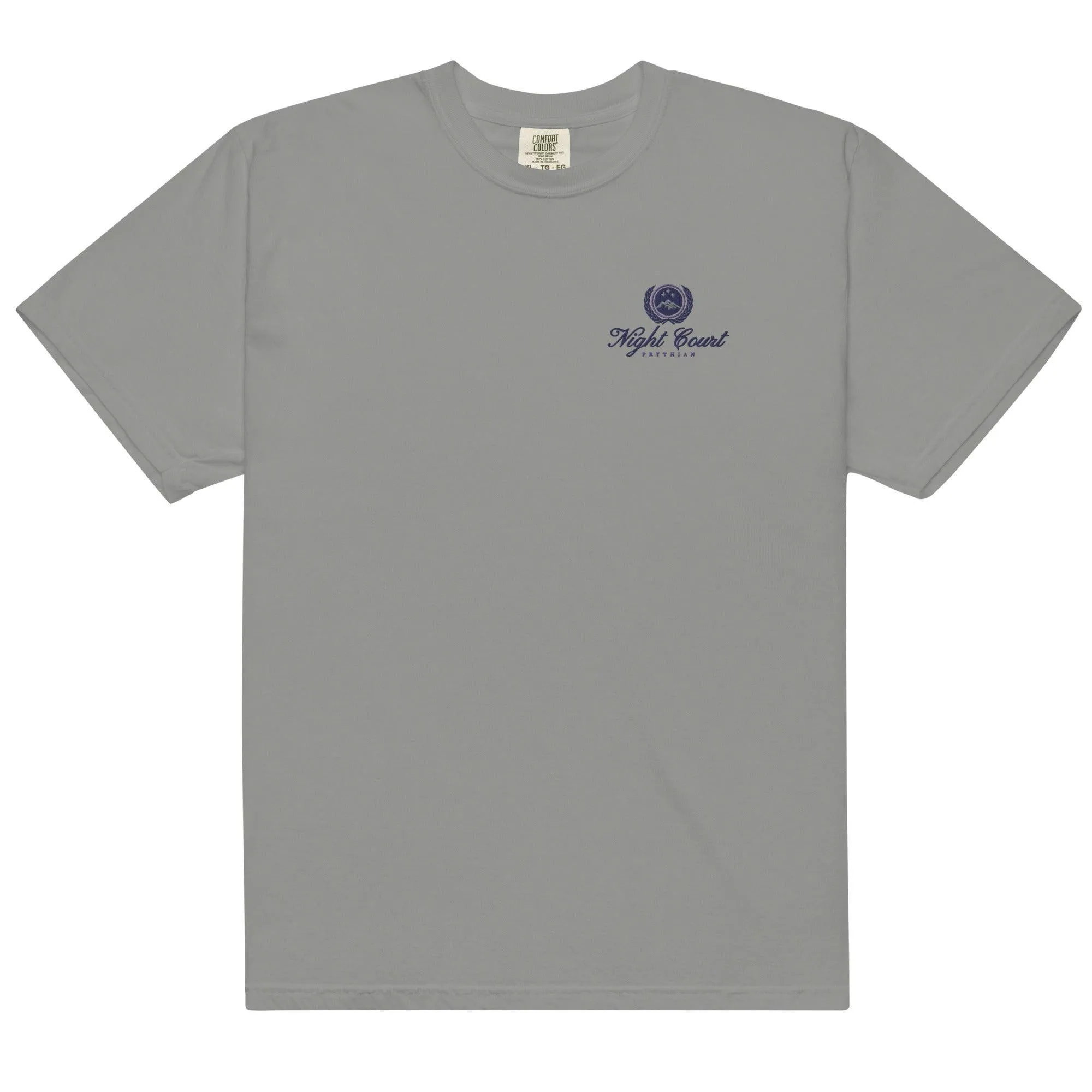 Night Court Embroidered Tee Shirt