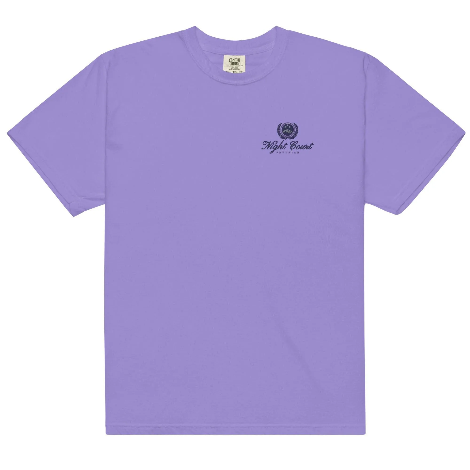 Night Court Embroidered Tee Shirt