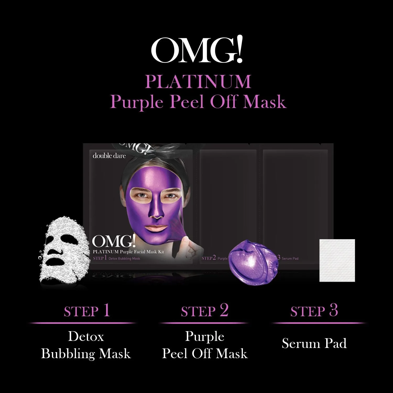 OMG Mask - Platinum Purple Facial Mask Kit