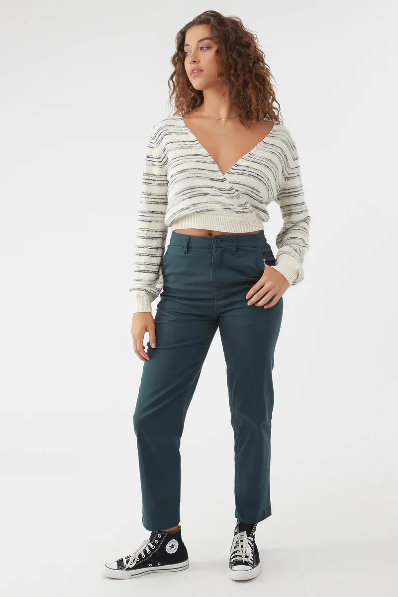 O'Neill Seaside Wrap Stripe Sweater Top