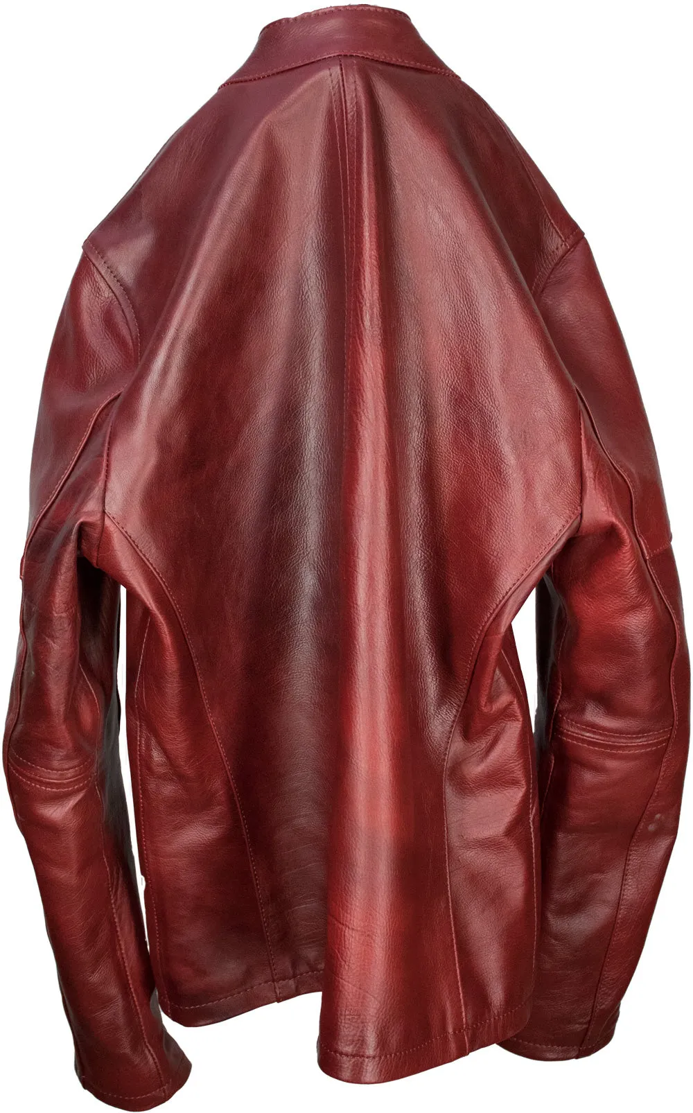 R79 Leather Jacket Wine Vintage Fit - Motorcycle Cafe Racer