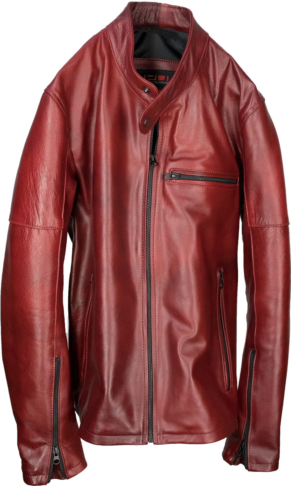 R79 Leather Jacket Wine Vintage Fit - Motorcycle Cafe Racer