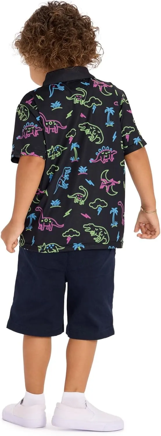 Tipsy Elves Kids and Toddlers Golf Shirts - Athletic Comfort Fit with Quick Dry Material
