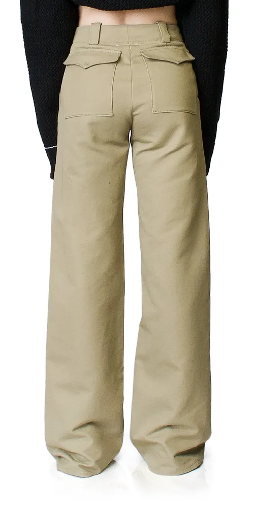 Wide Leg Khaki Pants