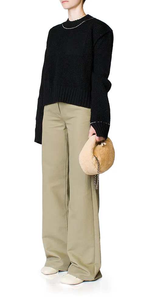 Wide Leg Khaki Pants